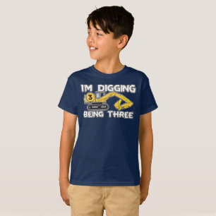 Am dritten Geburtstag des Kindes werde ich drei Ja T-Shirt