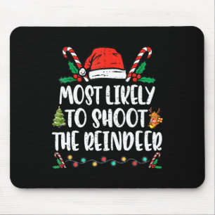 Am Ehersten Die Rentierfamilie Zu Weihnachten Zu E Mousepad