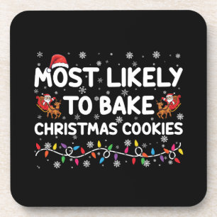 Am Ehersten Weihnachtskekse Backt Xmas Bäcker Getränkeuntersetzer