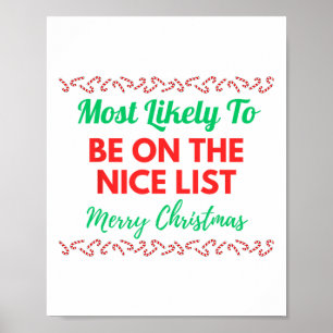 Am ehesten auf der schönen Liste Weihnachtsmatte s Poster
