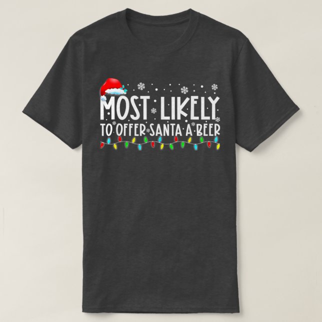 Am ehesten bietet Santa A Bier Funny Drink Ch T-Shirt (Design vorne)