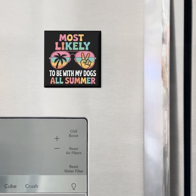 Am ehesten bin ich mit meinen Hunden den ganzen So Magnet (In Situ (Kühlschrank))