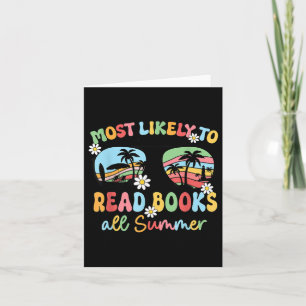 Am ehesten Bücher lesen Bücher alle Sommerbuchlieb Karte