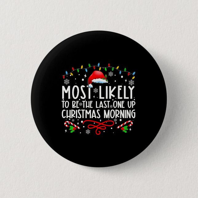 Am ehesten der letzte Weihnachtsmann sein Button (Vorderseite)