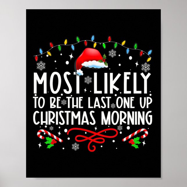 Am ehesten der letzte Weihnachtsmann sein Poster (Vorne)