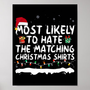 am ehesten die passenden Weihnachtsfami hassen Poster