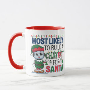 🤖 am ehesten einen Chatbot für Santa Funny bauen Tasse