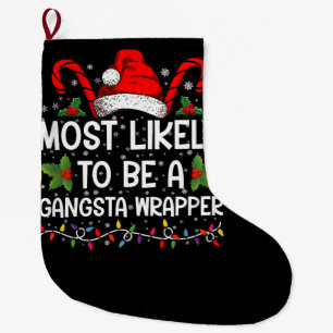 Am ehesten Gangsta-Wrapper-Familie Xmas Großer Weihnachtsstrumpf