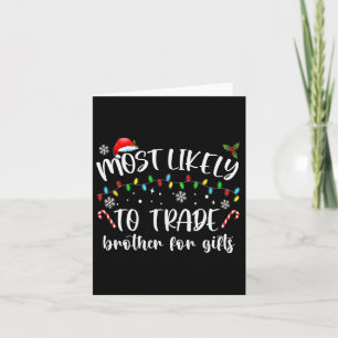 Am ehesten geeignet, Bruder für Geschenke Familie Karte
