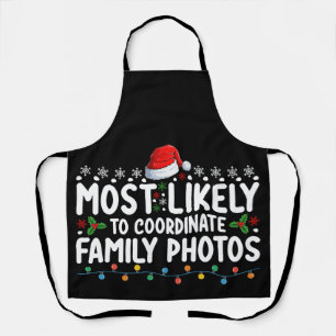 Am ehesten geeignet, familiäre Fotos zu Weihnachte Schürze