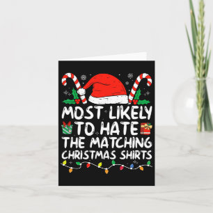 Am ehesten hasst die passende Weihnachtsfamilie Pa Karte