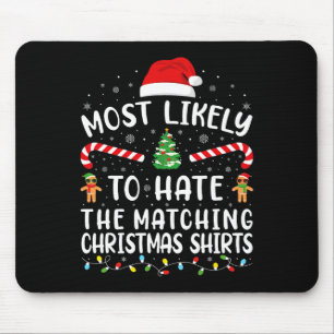 Am ehesten hasst Familie Jo passende Weihnachten Mousepad