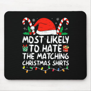 Am ehesten hasst passende Weihnachtsfamilie Paj Mousepad