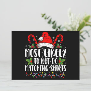 Am ehesten keine passenden Shirts zu Weihnachten t Einladung