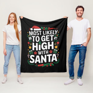 Am ehesten mit Santa Weihnachten feiern Fleecedecke