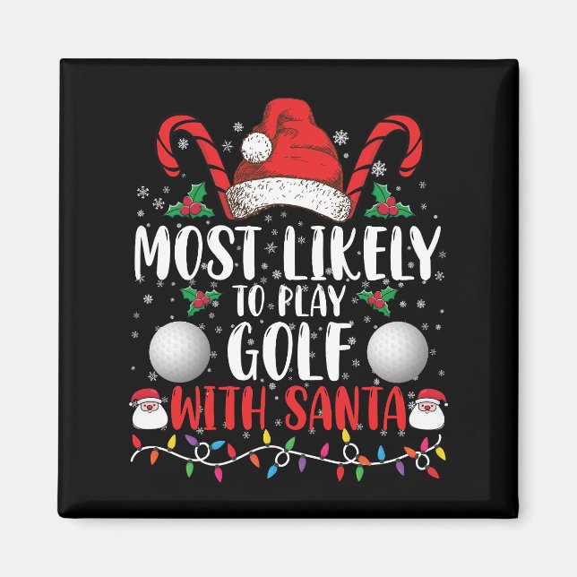 Am ehesten mit Weihnachten Golf spielen Magnet (Vorne)
