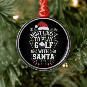 Am ehesten mit Weihnachten Golf spielen Ornament Aus Metall