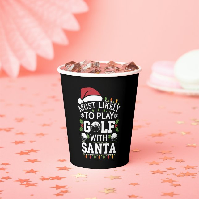 Am ehesten mit Weihnachten Golf spielen Pappbecher (Insitu)
