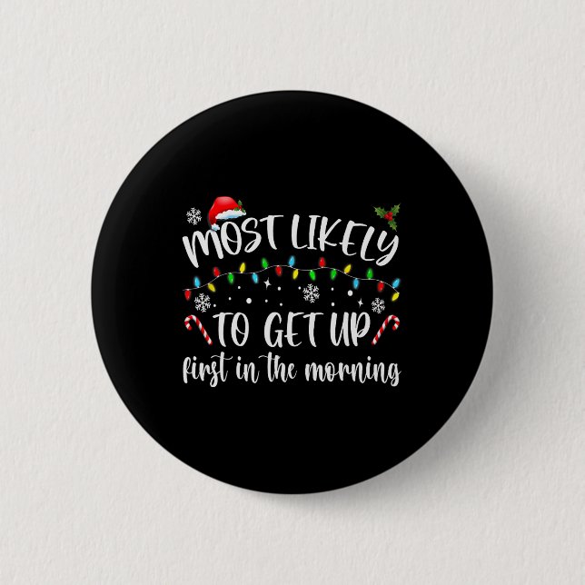 Am ehesten morgens aufstehen button (Vorderseite)