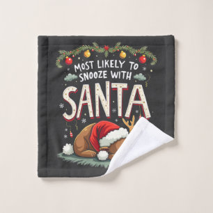 Am ehesten schläft mit Santa Schläfriges Rentier  Waschlappen