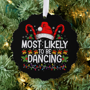 Am ehesten tanzt Matchfamilie Ornament Karte