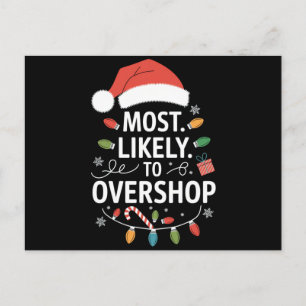 Am ehesten überkauft Shopping-Squad-Familien-Weihn Postkarte