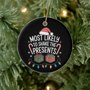 Am ehesten wird das Weihnachtsfest der Familie Ges Keramik Ornament