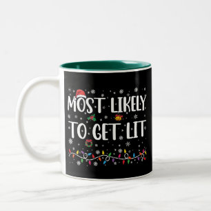 Am ehesten wird das Weihnachtsfest Familien-Matchi Zweifarbige Tasse
