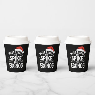 Am ehesten wird der Eierpunsch zum Weihnachtsfest  Pappbecher