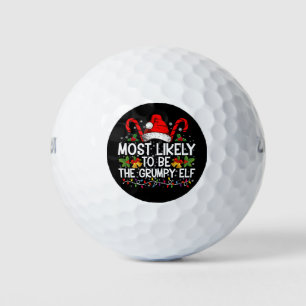 Am ehesten wird der mürrische Elf lustige Weihnach Golfball