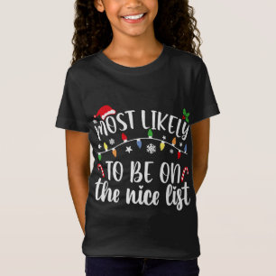 Am ehesten wird die Weihnachtsfamilie auf der schö T-Shirt