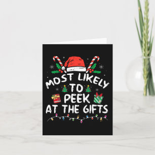 Am ehesten wird man die Geschenke von Santa Christ Karte