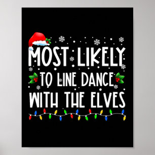 Am ehesten wird man mit Elfen Weihnachten Line Dan Poster