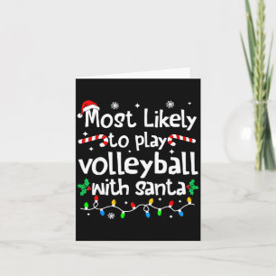 Am ehesten wird mit Santa C-hristm Volleyball gesp Karte