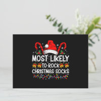 Am ehesten wird Rock Weihnachten Socken Lustiges X