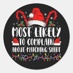 Am ehesten wird sich über das passende Weihnachts- Runder Aufkleber