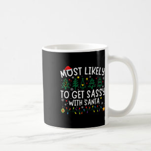 Am ehesten wird Sy mit Santa Christmas Matchin Kaffeetasse