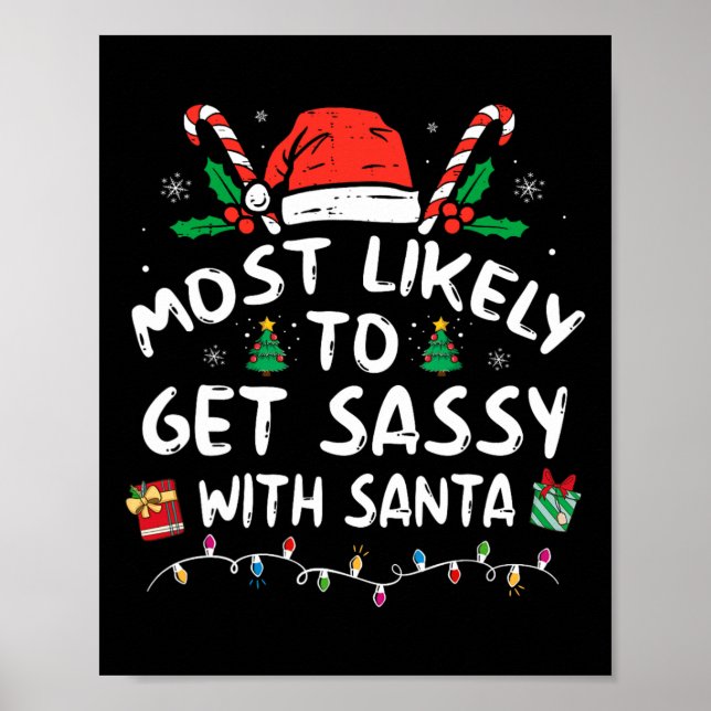 Am ehesten wird Sy mit Santa Christmas Matchin Poster (Vorne)