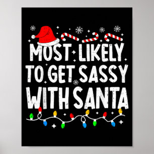 Am ehesten wird Sy mit Santa lustig passend Ch Poster