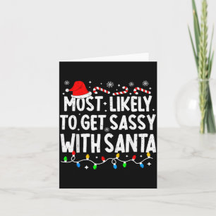 Am ehesten wird Sy mit Santa lustige Übereinstimmu Karte