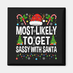 Am ehesten wird Sy mit Santa Xmas Matching Chr Magnet