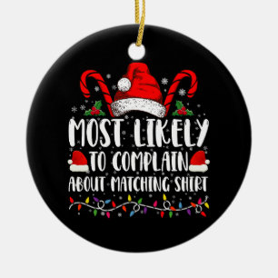 Am ehesten wird über das passende Hemd Xmas geklag Keramik Ornament