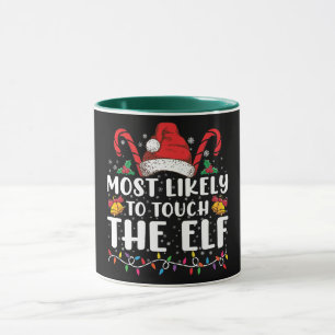 Am ehesten zu berühren die Elf-Weihnachtsfamilie Tasse