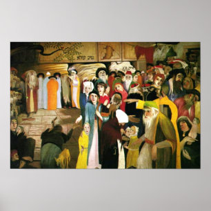 Am Eingang der Mauer in Jerusalem Poster