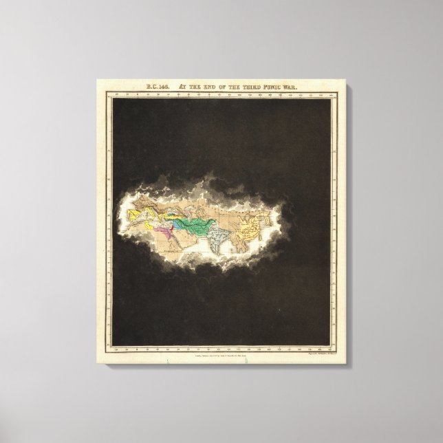 Am Ende des dritten Punikkrieges 146 v. Chr. Leinwanddruck (Vorderseite)