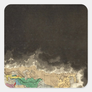 Am Ende des dritten Punikkrieges 146 v. Chr. Quadratischer Aufkleber