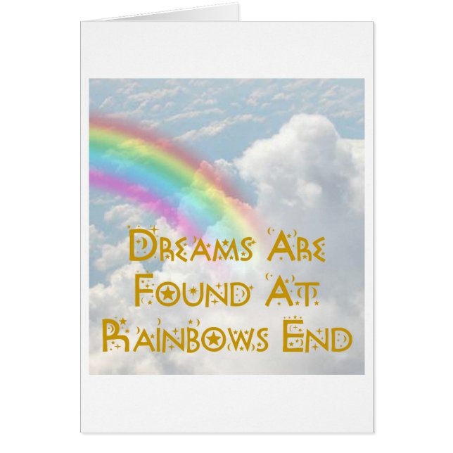 Am Ende des Regenbows werden Träume gefunden (Vorne)