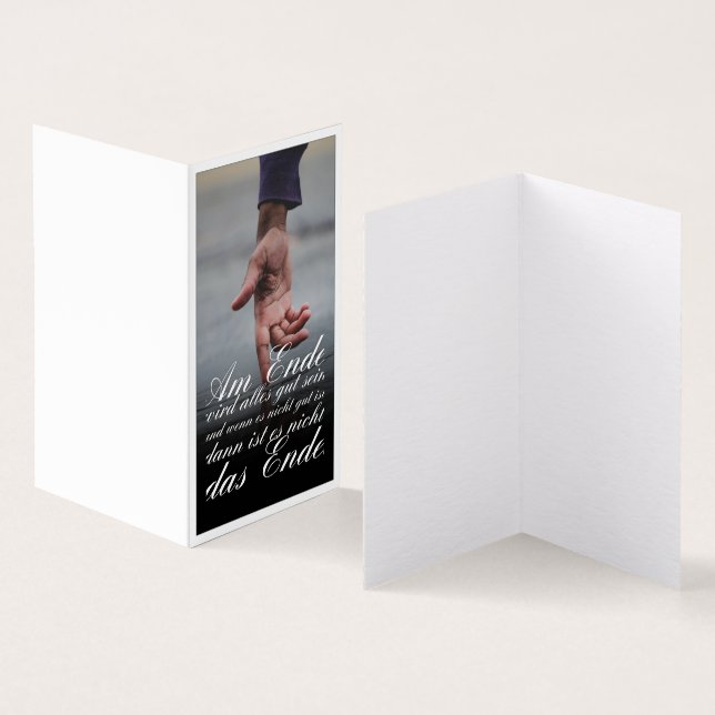 Am Ende Ende wird sich gut sein (Innenseite und Außenseite)