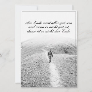 Am Ende Ende wird sich gut sein