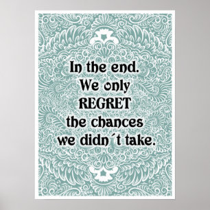 Am Ende - Positives Zitat Poster
